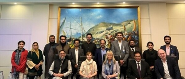 Jane Rexworthy visiting clients in Khyber Pakhtunkwa Economic Zone