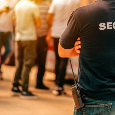 Security guard at event