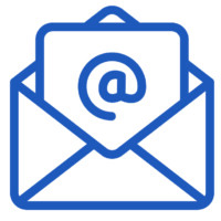 blue email icon