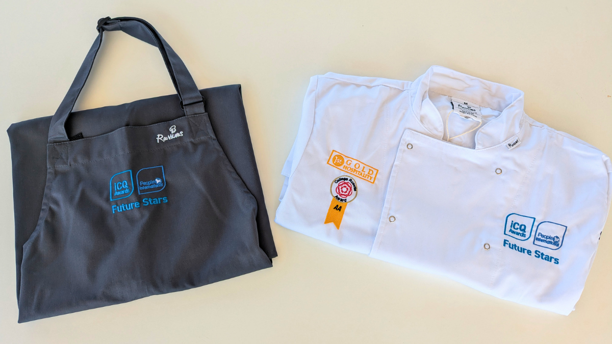Future Stars apron and chefs jacket